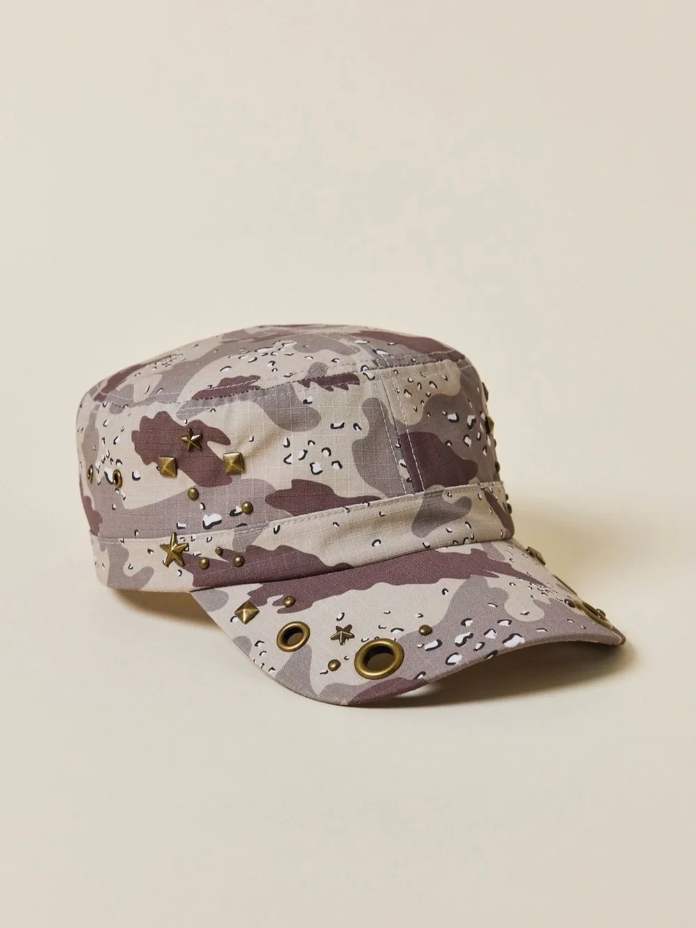 UO Camo Pattern Cotton Grommet Cadet Cap